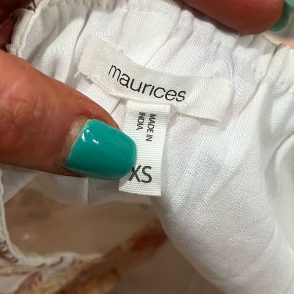 Maurices Womens Floral Halter Midi Dress Smocked Waistband Multicolor Size XS - Picture 4 of 9